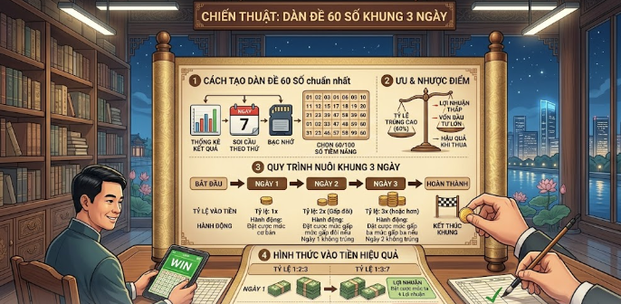Dàn Đề 60 Số Khung 3 Ngày Là Cái Chi Chi? Sao Dân Tình Đổ Xô Chơi Thế