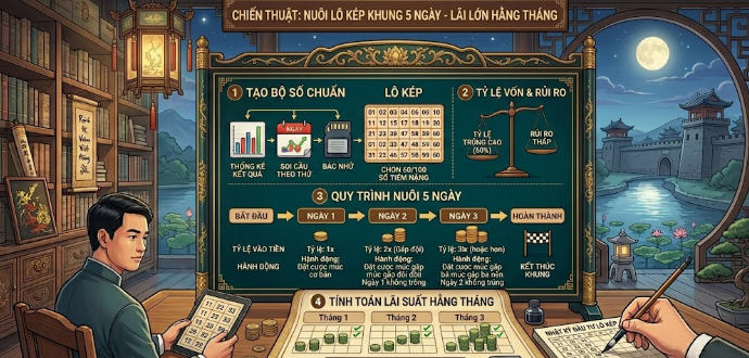 Lô Kép Khung 5 Ngày: Chơi Sao Cho "Khôn"?